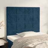 Vidaxl hoofdbord donkerblauw 90x5x118 128 cm fluweel