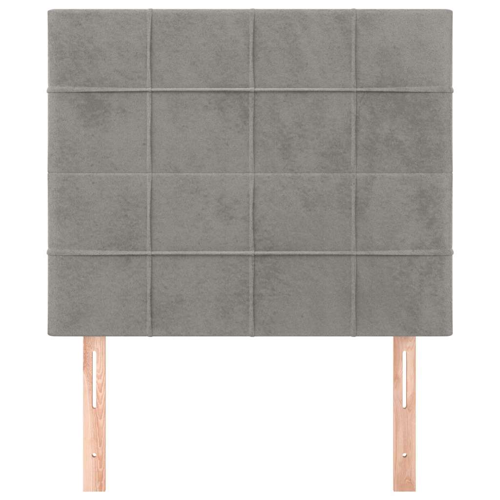 Vidaxl hoofdbord lichtgrijs 100x5x118 128 cm fluweel