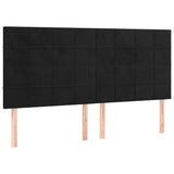 Vidaxl hoofdbord zwart 160x5x118 128 cm fluweel