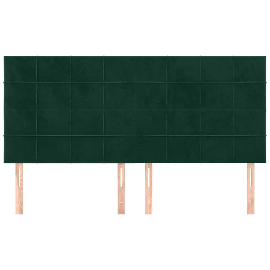 Vidaxl hoofdbord donkergroen 160x5x118 128 cm fluweel