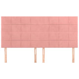 Vidaxl hoofdbord roze 160x5x118 128 cm fluweel