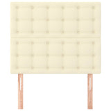 Vidaxl hoofdbord crème 100x5x118 128 cm kunstleer