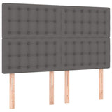 Vidaxl hoofdbord grijs 144x5x118 128 cm kunstleer