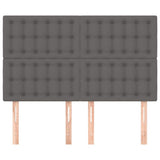 Vidaxl hoofdbord grijs 144x5x118 128 cm kunstleer