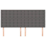 Vidaxl hoofdbord grijs 160x5x118 128 cm kunstleer