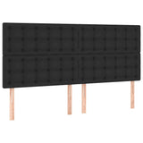 Vidaxl hoofdbord zwart 180x5x118 128 cm kunstleer