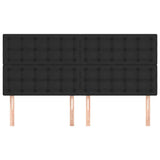 Vidaxl hoofdbord zwart 180x5x118 128 cm kunstleer