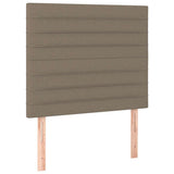 Vidaxl hoofdbord taupe 80x5x118 128 cm stof
