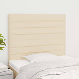 Vidaxl hoofdbord crème 80x5x118 128 cm stof