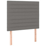 Vidaxl hoofdbord donkergrijs 90x5x118 128 cm stof