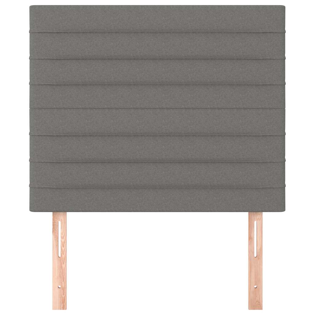 Vidaxl hoofdbord donkergrijs 90x5x118 128 cm stof