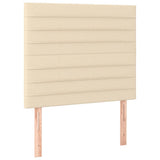 Vidaxl hoofdbord crème 90x5x118 128 cm stof