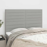 Vidaxl hoofdbord lichtgrijs 144x5x118 128 cm stof