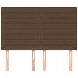 Vidaxl hoofdbord donkerbruin 144x5x118 128 cm stof