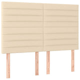 Vidaxl hoofdbord crème 144x5x118 128 cm stof