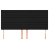 Vidaxl hoofdbord zwart 160x5x118 128 cm stof
