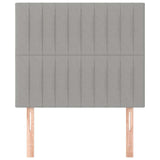 Vidaxl hoofdbord lichtgrijs 80x5x118 128 cm stof