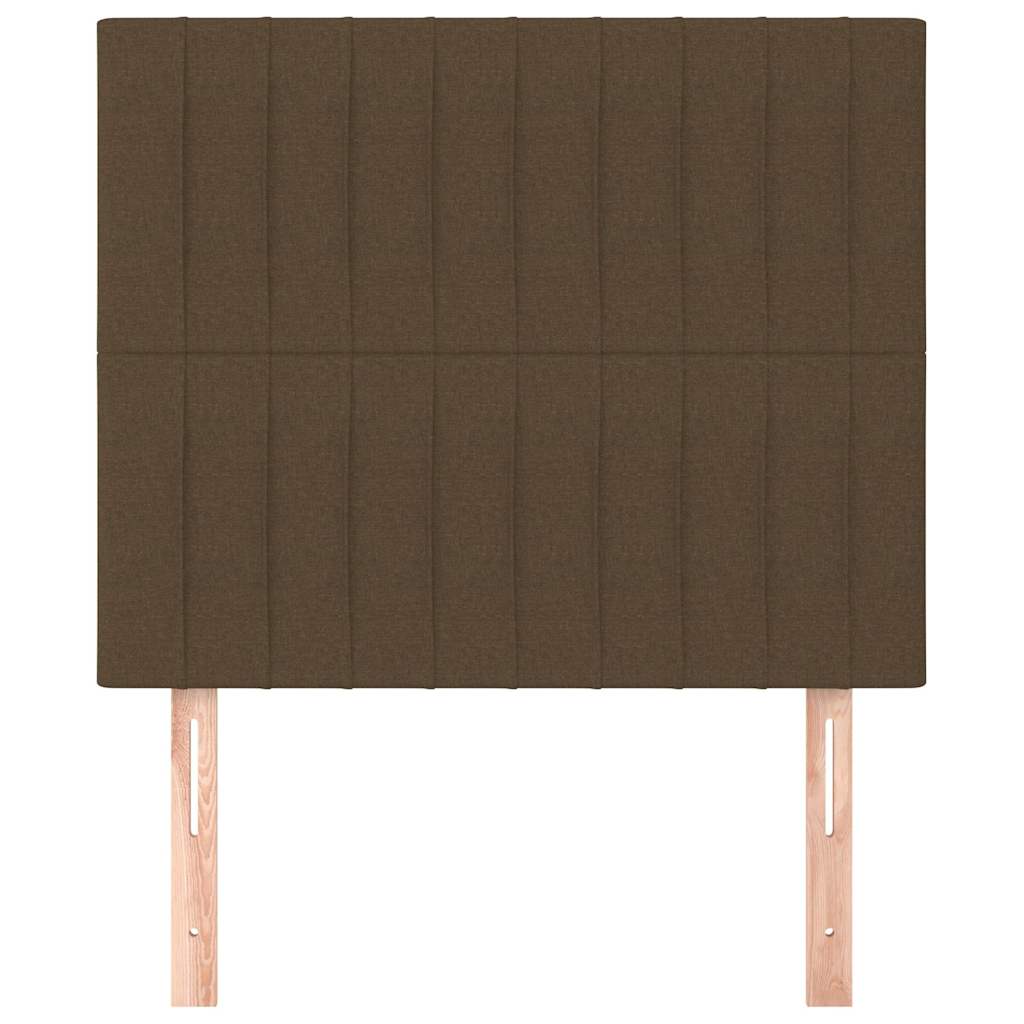 Vidaxl hoofdbord donkerbruin 80x5x118 128 cm stof