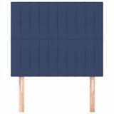 Vidaxl hoofdbord blauw 90x5x118 128 cm stof