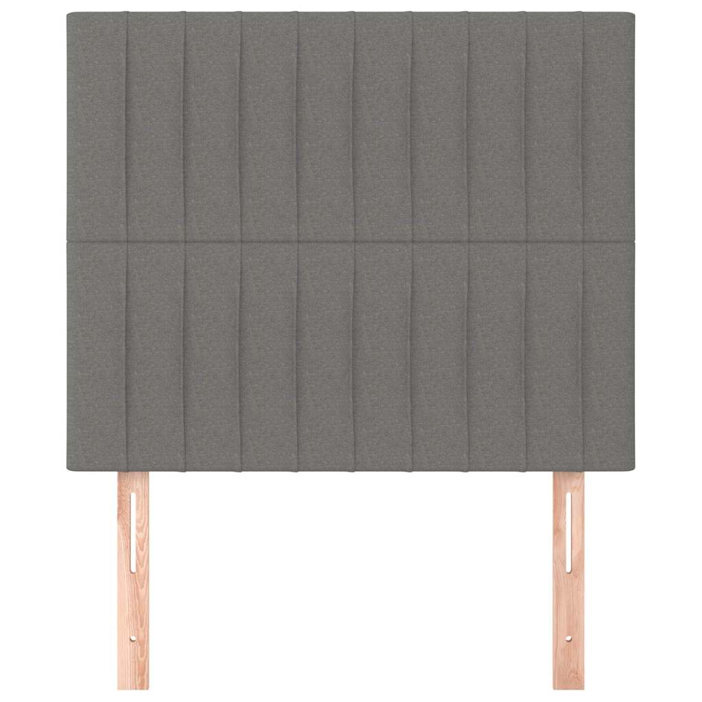 Vidaxl hoofdbord donkergrijs 100x5x118 128 cm stof