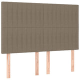 Vidaxl hoofdbord taupe 144x5x118 128 cm stof