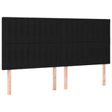 Vidaxl hoofdbord zwart 160x5x118 128 cm stof