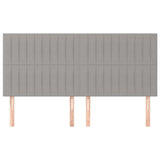 Vidaxl hoofdbord lichtgrijs 180x5x118 128 cm stof