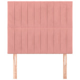 Vidaxl hoofdbord roze 100x5x118 128 cm fluweel
