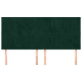 Vidaxl hoofdbord donkergroen 160x5x118 128 cm fluweel