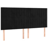 Vidaxl hoofdbord zwart 180x5x118 128 cm fluweel