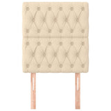 Vidaxl hoofdbord crème 80x7x118 128 cm stof