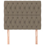 Vidaxl hoofdbord taupe 90x7x118 128 cm stof