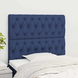 Vidaxl hoofdbord blauw 90x7x118 128 cm stof