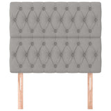 Vidaxl hoofdbord lichtgrijs 100x7x118 128 cm stof