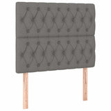 Vidaxl hoofdbord donkergrijs 100x7x118 128 cm stof