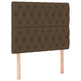 Vidaxl hoofdbord donkerbruin 100x7x118 128 cm stof