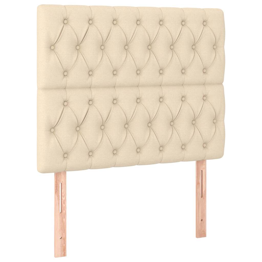 Vidaxl hoofdbord crème 100x7x118 128 cm stof