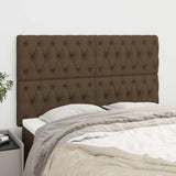 Vidaxl hoofdbord donkerbruin 144x7x118 128 cm stof