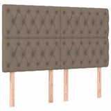 Vidaxl hoofdbord taupe 160x7x118 128 cm stof