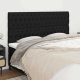 Vidaxl hoofdbord zwart 180x7x118 128 cm stof