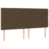 Vidaxl hoofdbord donkerbruin 200x7x118 128 cm stof