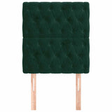 Vidaxl hoofdbord donkergroen 80x7x118 128 cm fluweel