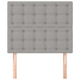 Vidaxl hoofdbord lichtgrijs 80x5x118 128 cm stof