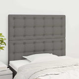 Vidaxl hoofdbord donkergrijs 80x5x118 128 cm stof