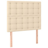 Vidaxl hoofdbord crème 80x5x118 128 cm stof