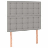 Vidaxl hoofdbord lichtgrijs 100x5x118 128 cm stof