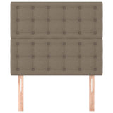 Vidaxl hoofdbord taupe 100x5x118 128 cm stof