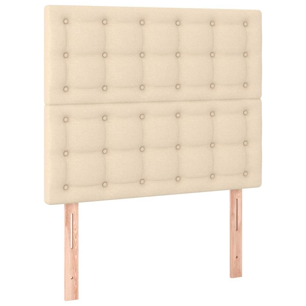 Vidaxl hoofdbord crème 100x5x118 128 cm stof