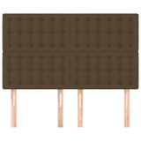 Vidaxl hoofdbord donkerbruin 144x5x118 128 cm stof