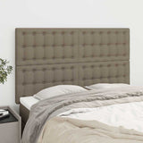 Vidaxl hoofdbord taupe 144x5x118 128 cm stof